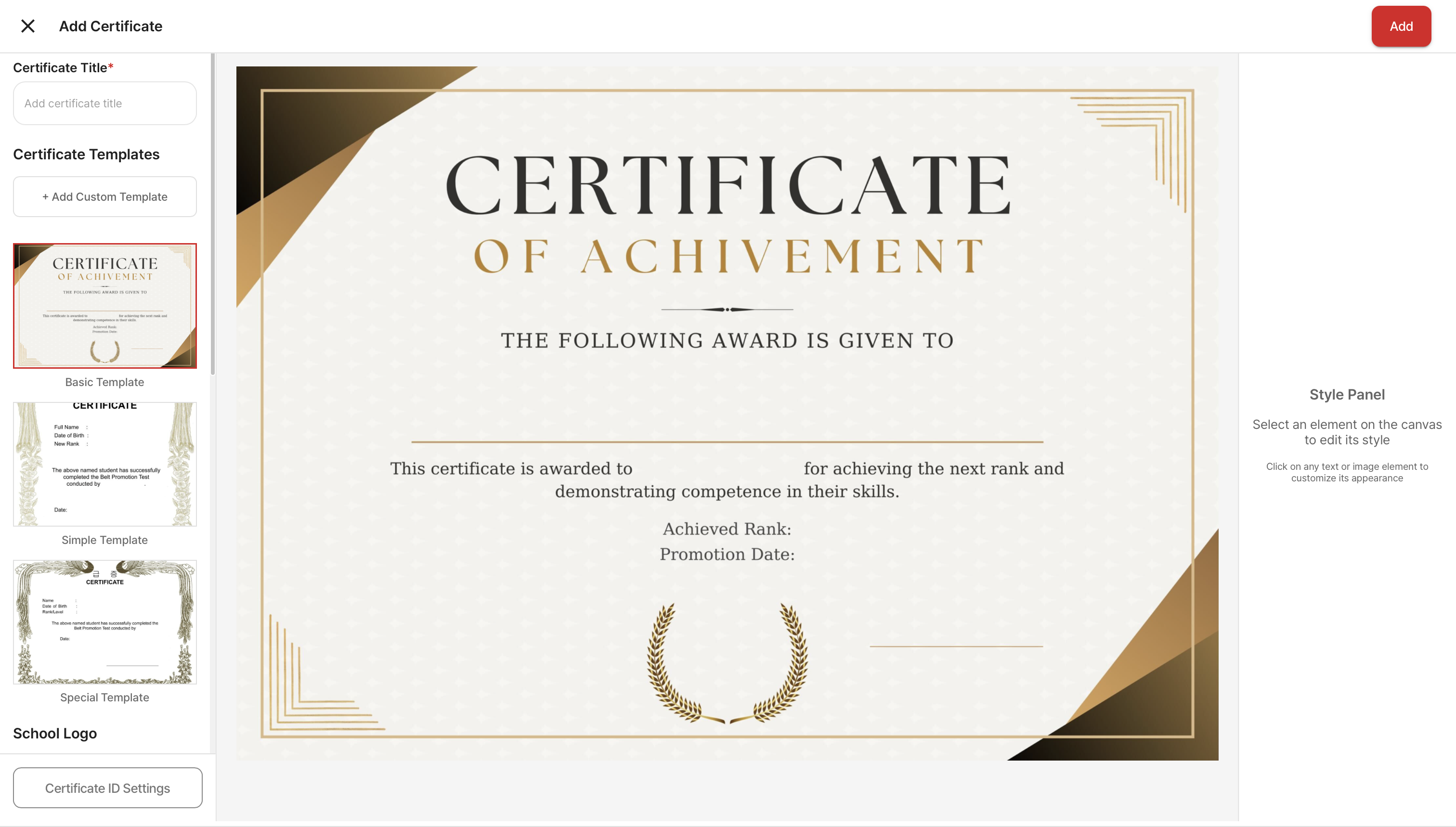 Belt Testing, Scoring & Certificates All in One Place